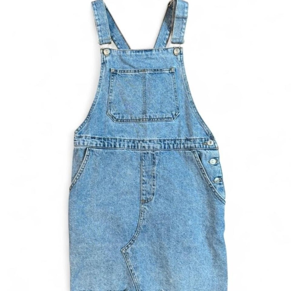 Topshop Moto denim overall dress Size 8‎
